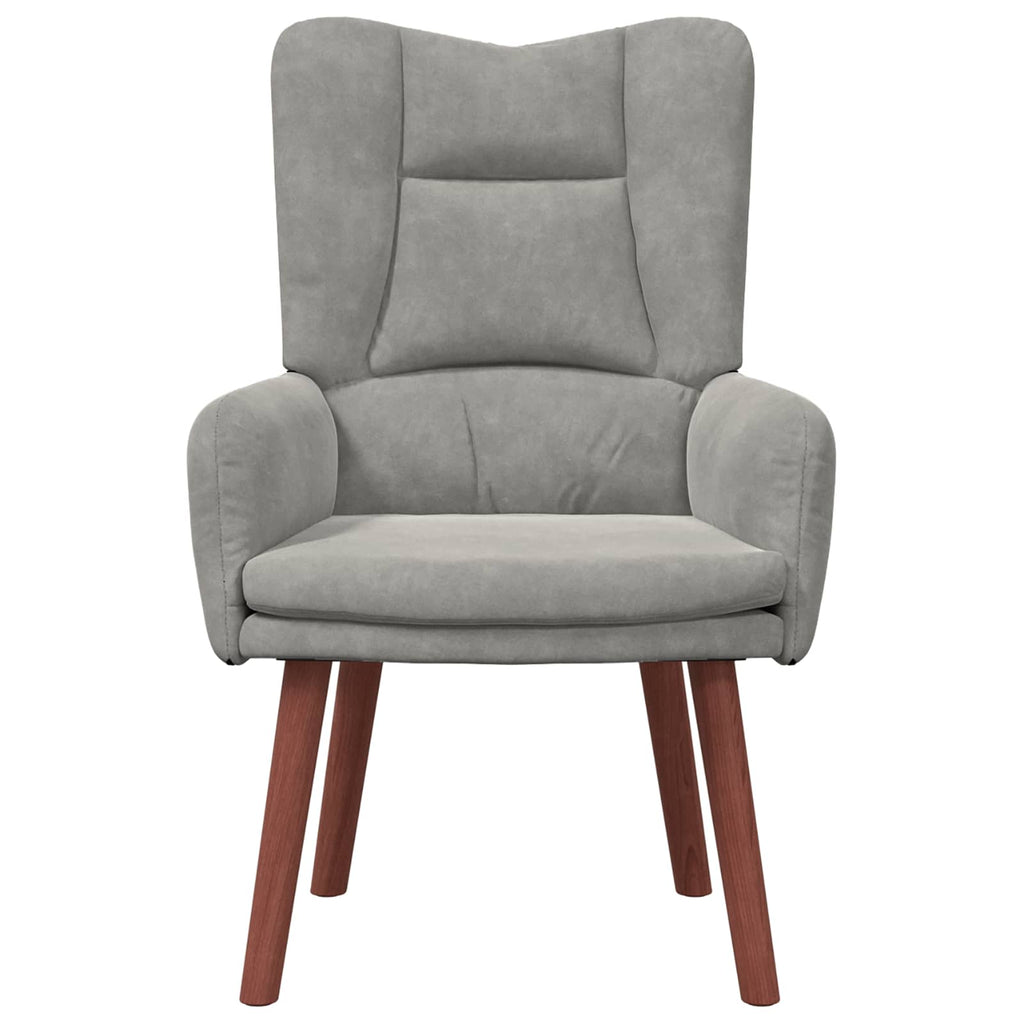 vidaXL fotel Jasnoszary 63 x 67 x 94 cm Aksamit
