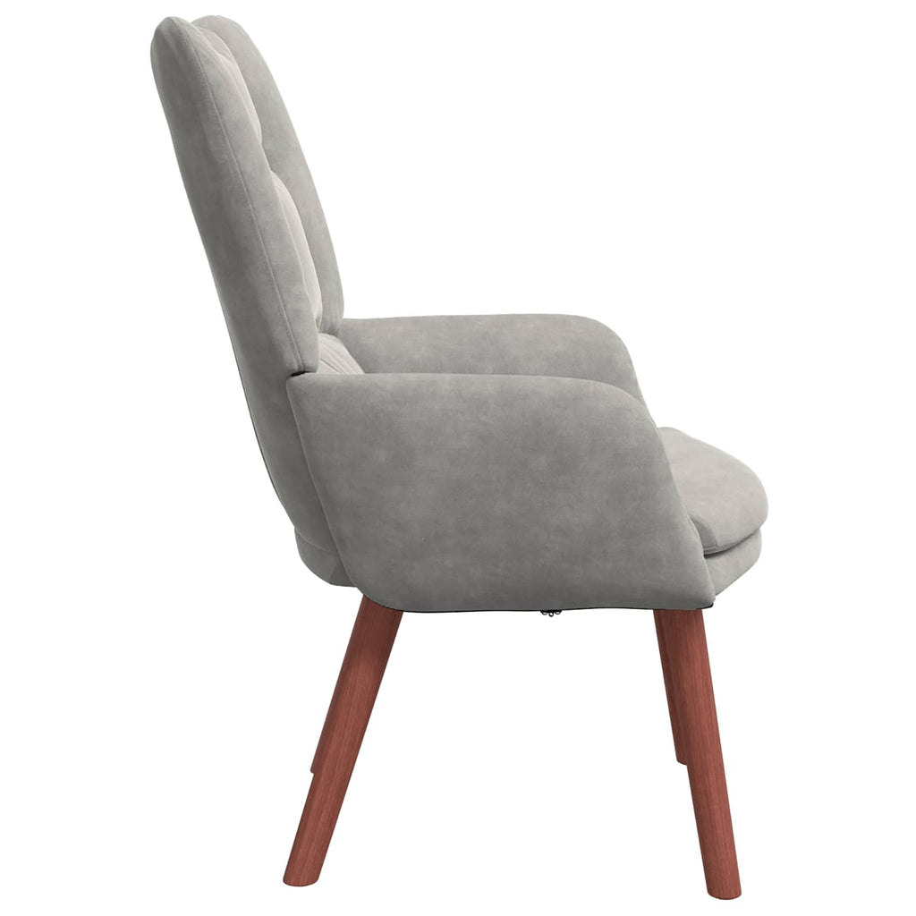 vidaXL fotel Jasnoszary 63 x 67 x 94 cm Aksamit