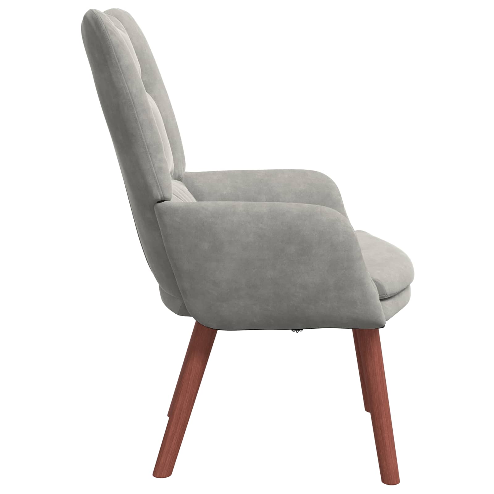 vidaXL fotel Jasnoszary 63 x 67 x 94 cm Aksamit