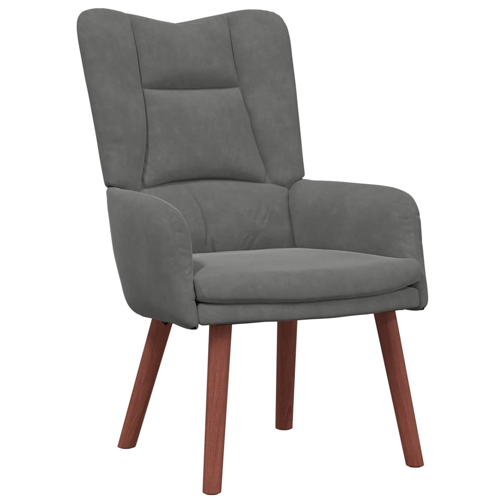 vidaXL fotel Ciemnoszary 63 x 67 x 94 cm Aksamit