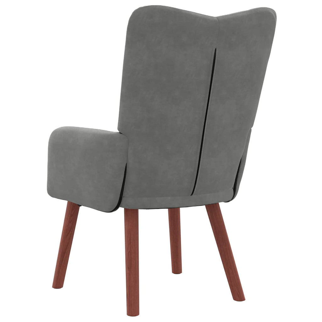 vidaXL fotel Ciemnoszary 63 x 67 x 94 cm Aksamit