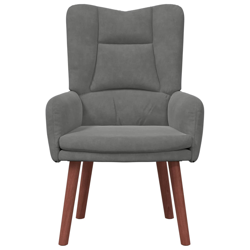 vidaXL fotel Ciemnoszary 63 x 67 x 94 cm Aksamit
