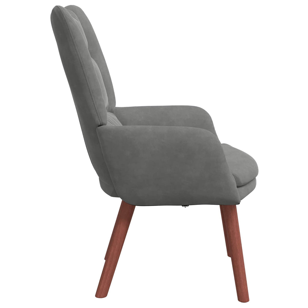 vidaXL fotel Ciemnoszary 63 x 67 x 94 cm Aksamit