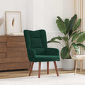 vidaXL fotel Ciemna zieleń 63 x 67 x 94 cm Aksamit
