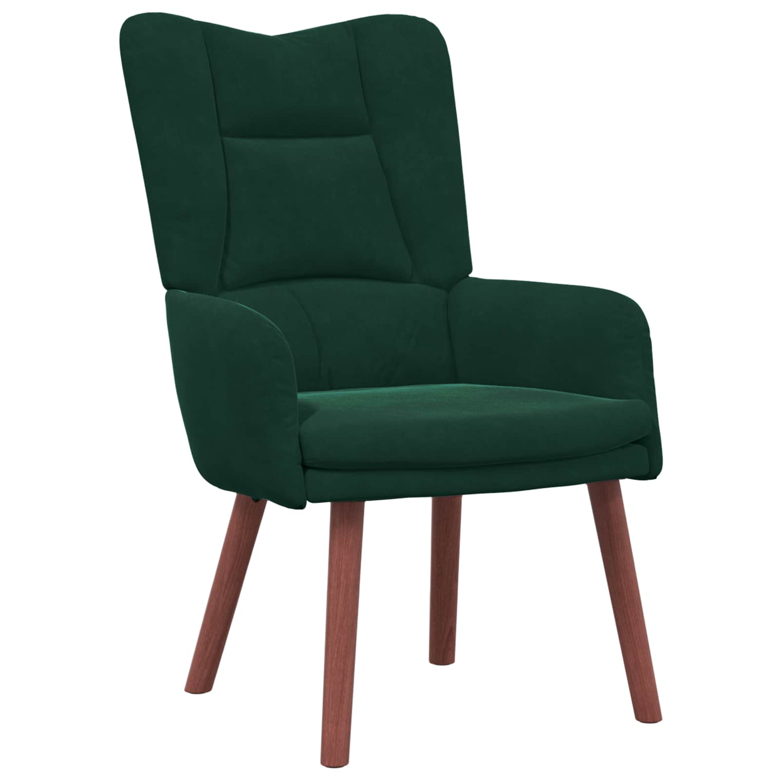 vidaXL fotel Ciemna zieleń 63 x 67 x 94 cm Aksamit