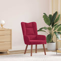 vidaXL fotel Czerwone wino 63 x 67 x 94 cm Aksamit