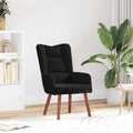 vidaXL fotel Czarny 63 x 67 x 94 cm Aksamit