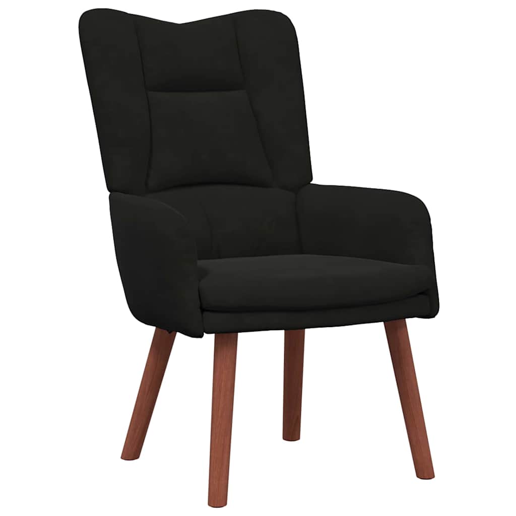 vidaXL fotel Czarny 63 x 67 x 94 cm Aksamit