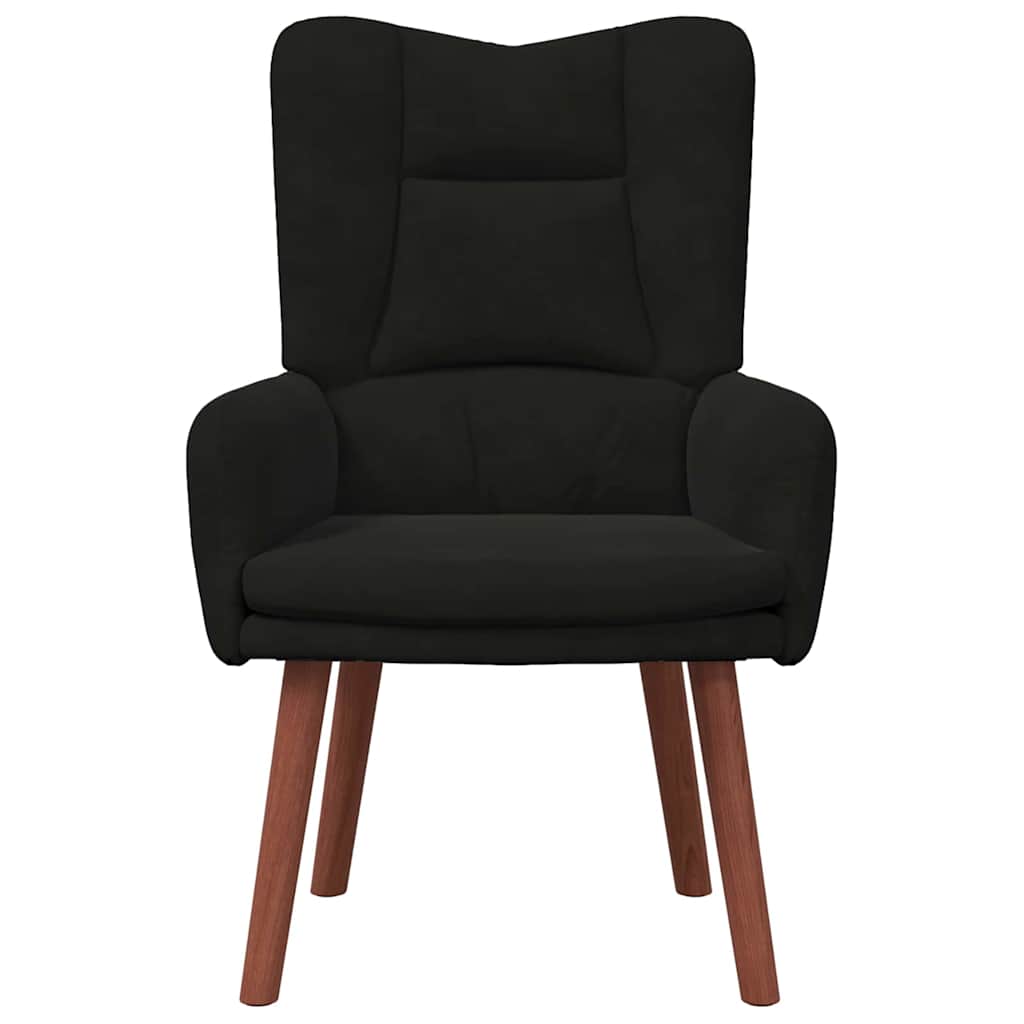 vidaXL fotel Czarny 63 x 67 x 94 cm Aksamit