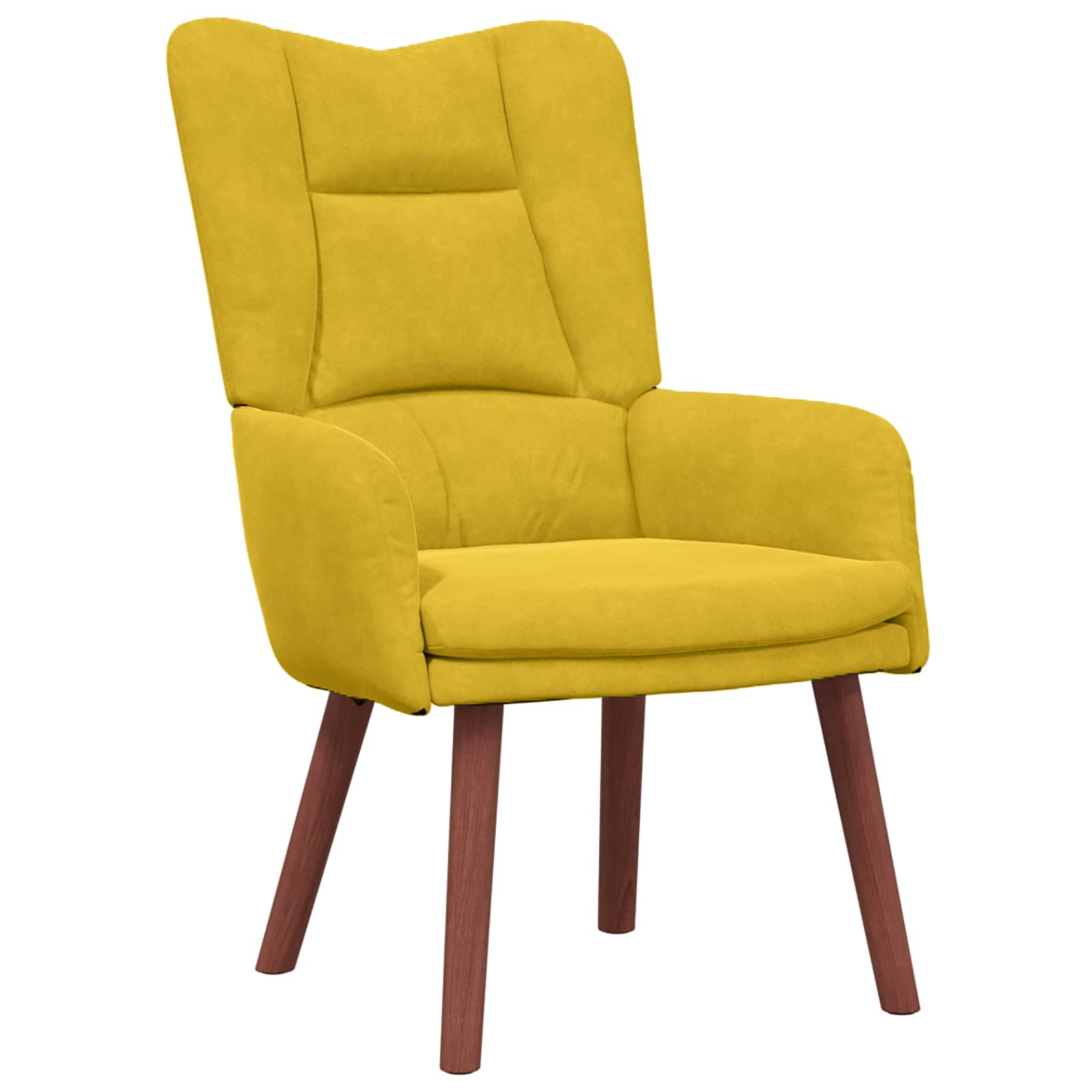 vidaXL fotel Żółty 63 x 67 x 94 cm Aksamit