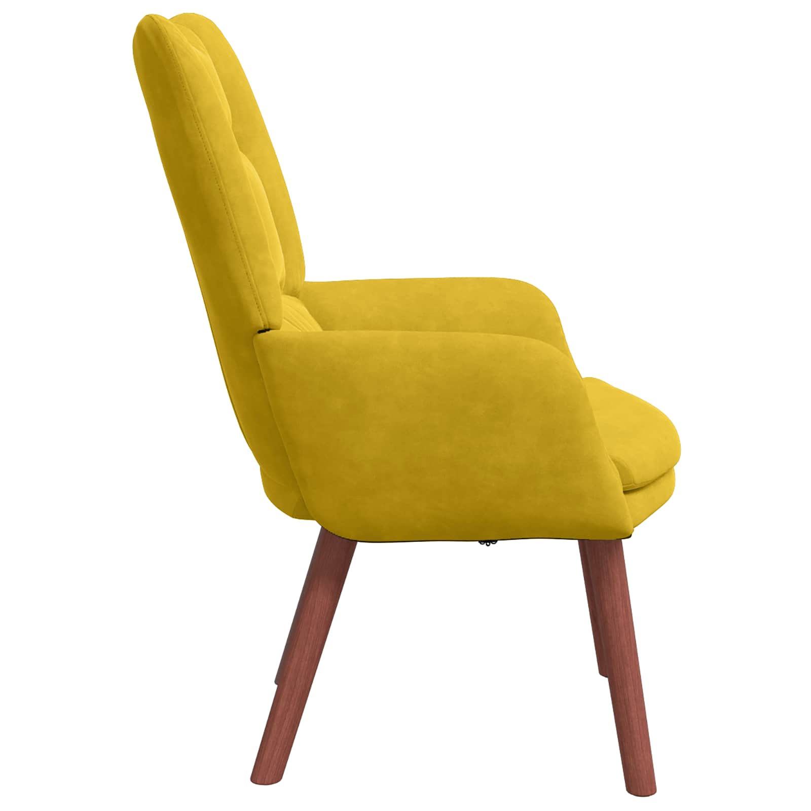 vidaXL fotel Żółty 63 x 67 x 94 cm Aksamit