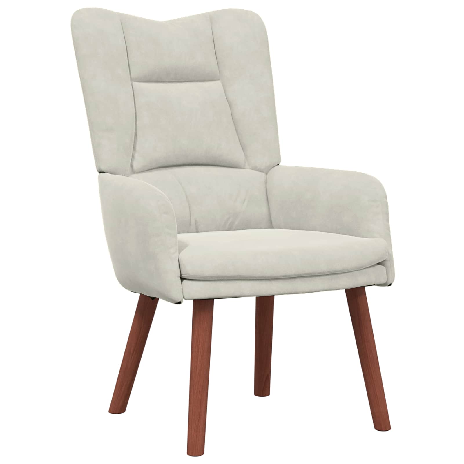 vidaXL fotel Kremowy 63 x 67 x 94 cm Aksamit