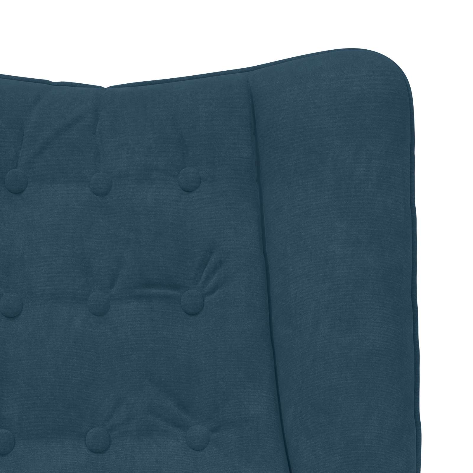 vidaXL fotel Niebieski 63 x 67 x 94 cm Aksamit
