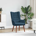 vidaXL fotel Niebieski 63 x 67 x 94 cm Aksamit