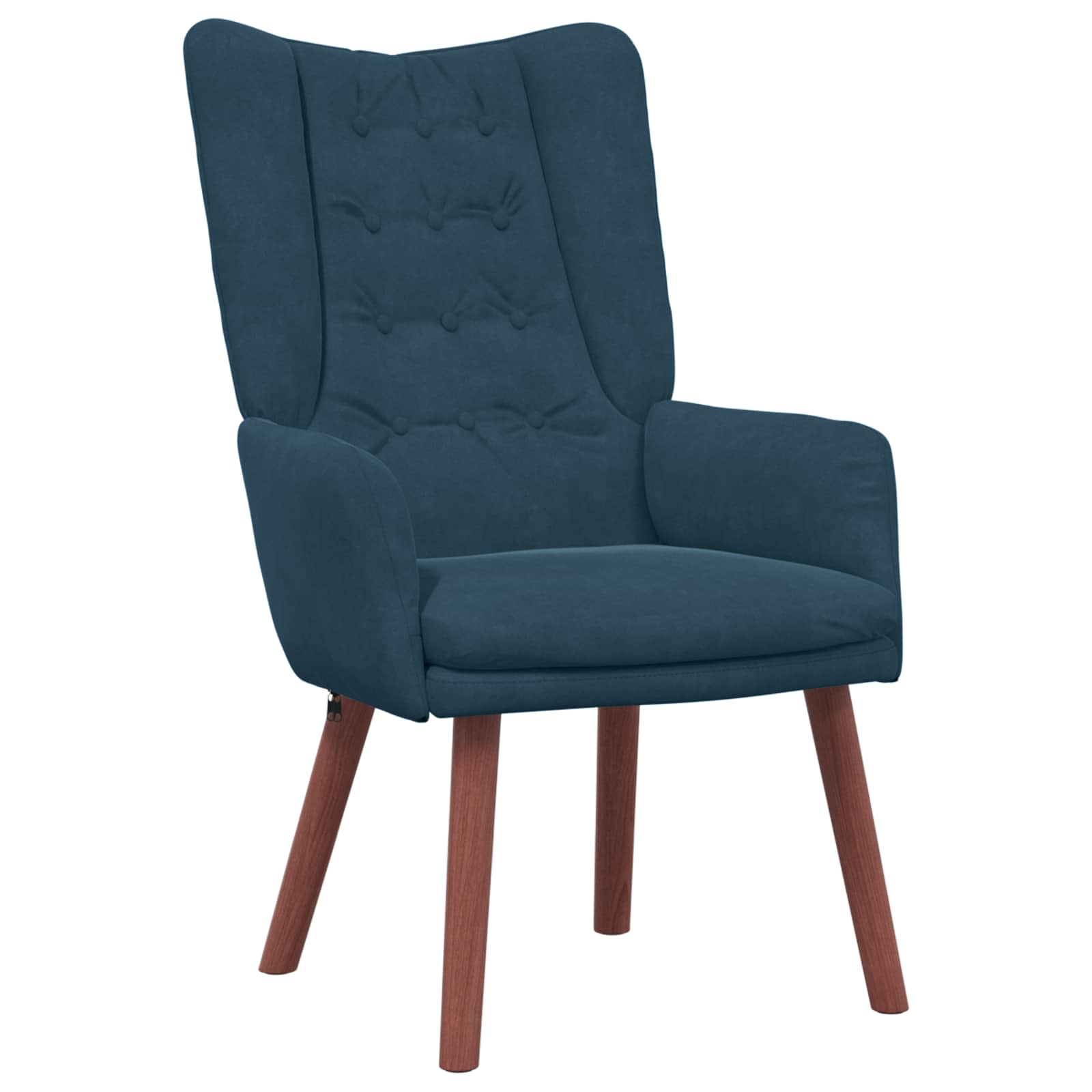 vidaXL fotel Niebieski 63 x 67 x 94 cm Aksamit