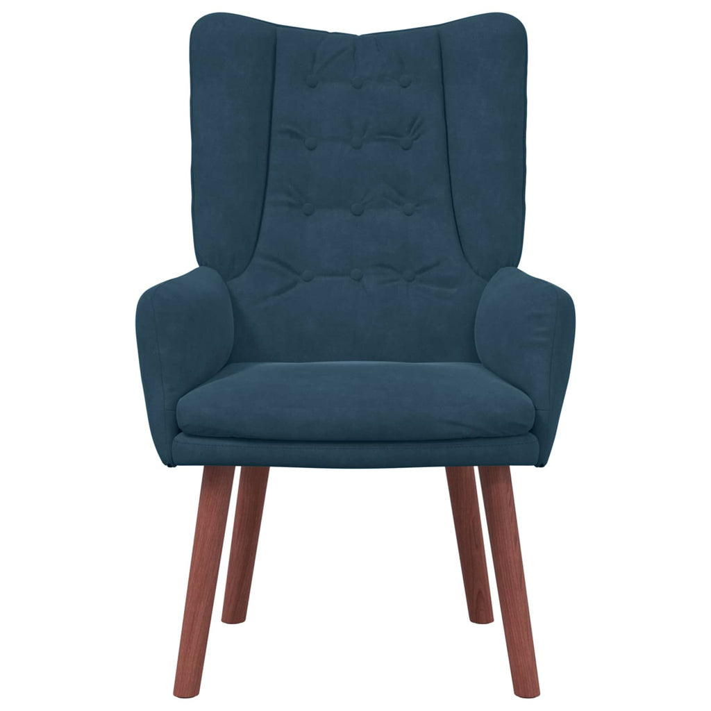 vidaXL fotel Niebieski 63 x 67 x 94 cm Aksamit