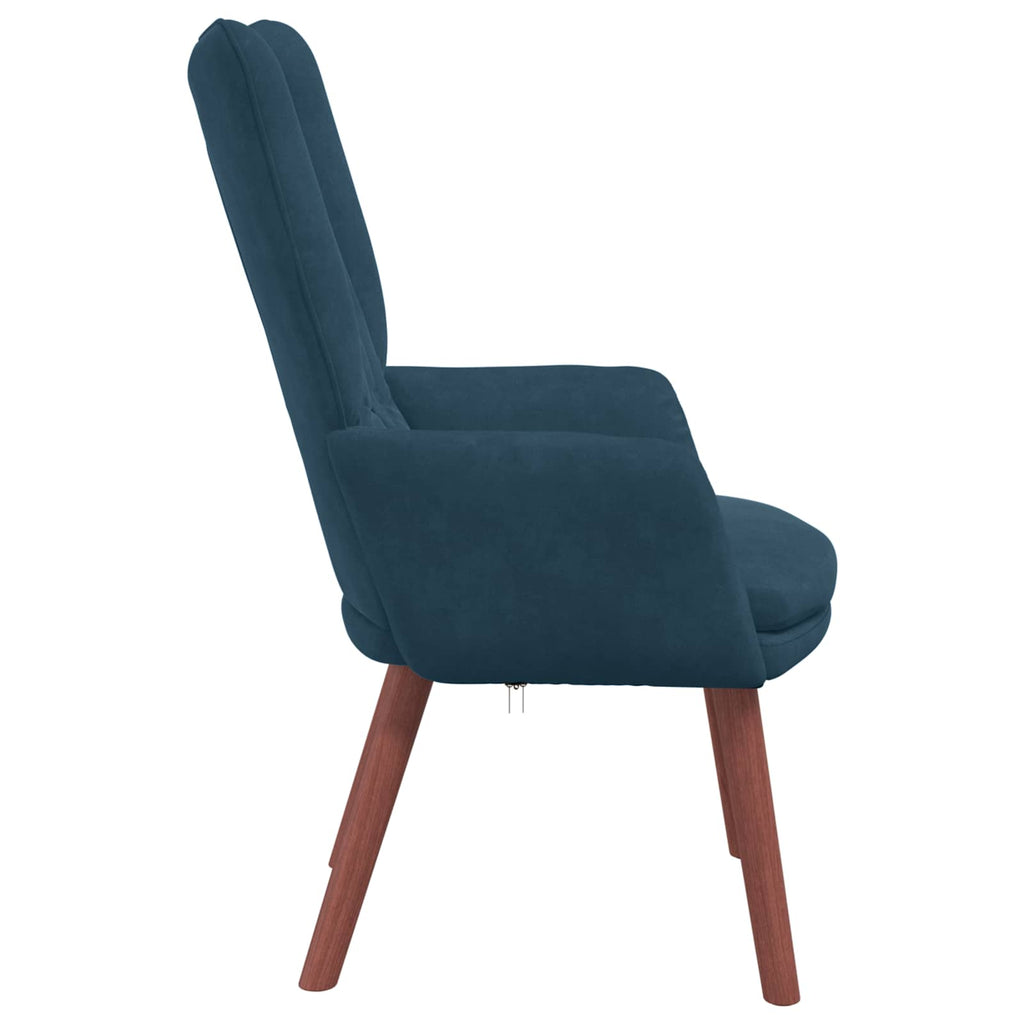 vidaXL fotel Niebieski 63 x 67 x 94 cm Aksamit