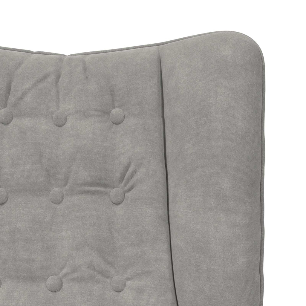 vidaXL fotel Jasnoszary 63 x 67 x 94 cm Aksamit