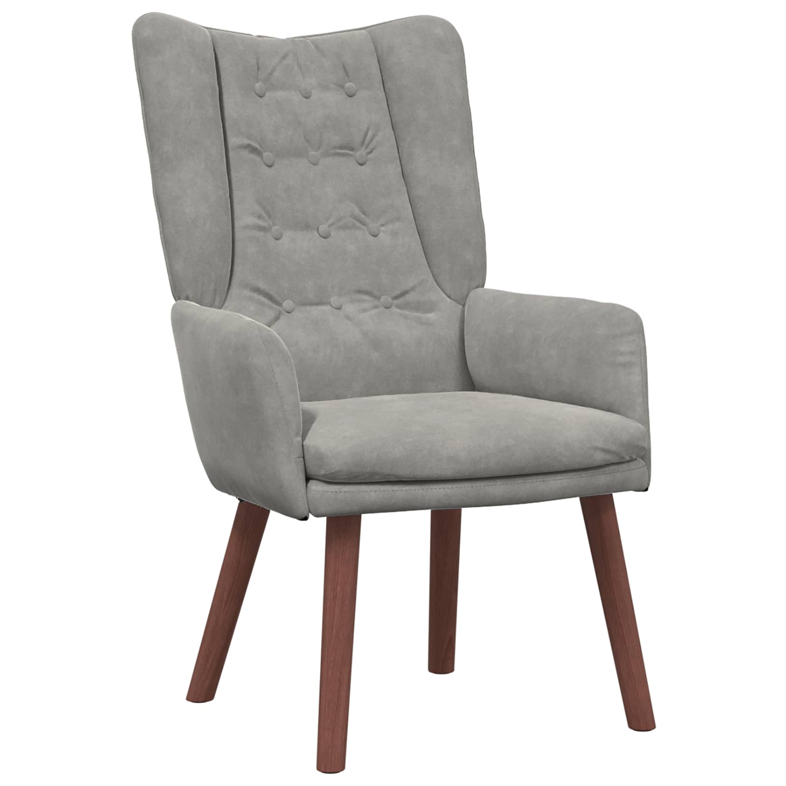 vidaXL fotel Jasnoszary 63 x 67 x 94 cm Aksamit