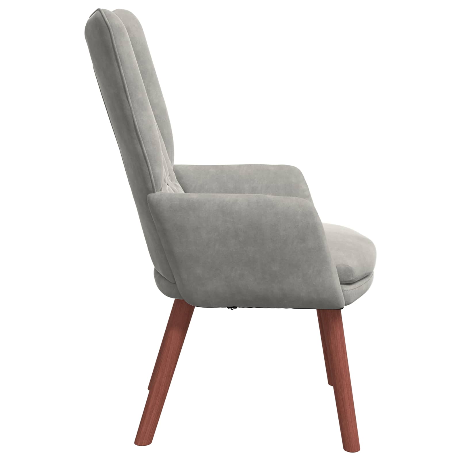 vidaXL fotel Jasnoszary 63 x 67 x 94 cm Aksamit