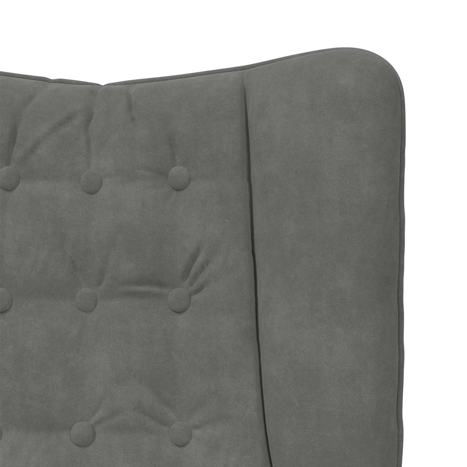vidaXL fotel Ciemnoszary 63 x 67 x 94 cm Aksamit