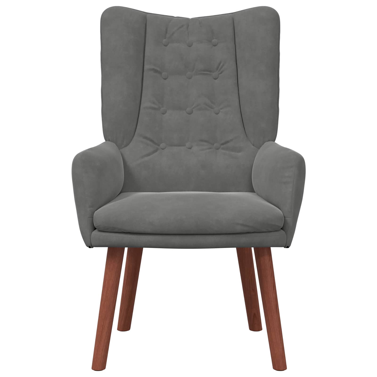 vidaXL fotel Ciemnoszary 63 x 67 x 94 cm Aksamit
