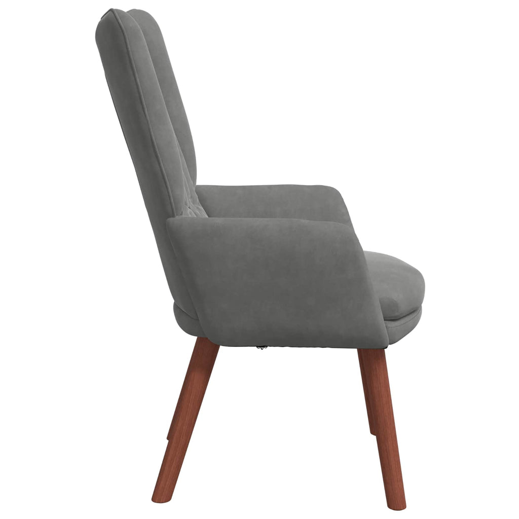 vidaXL fotel Ciemnoszary 63 x 67 x 94 cm Aksamit