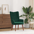 vidaXL fotel Ciemna zieleń 63 x 67 x 94 cm Aksamit