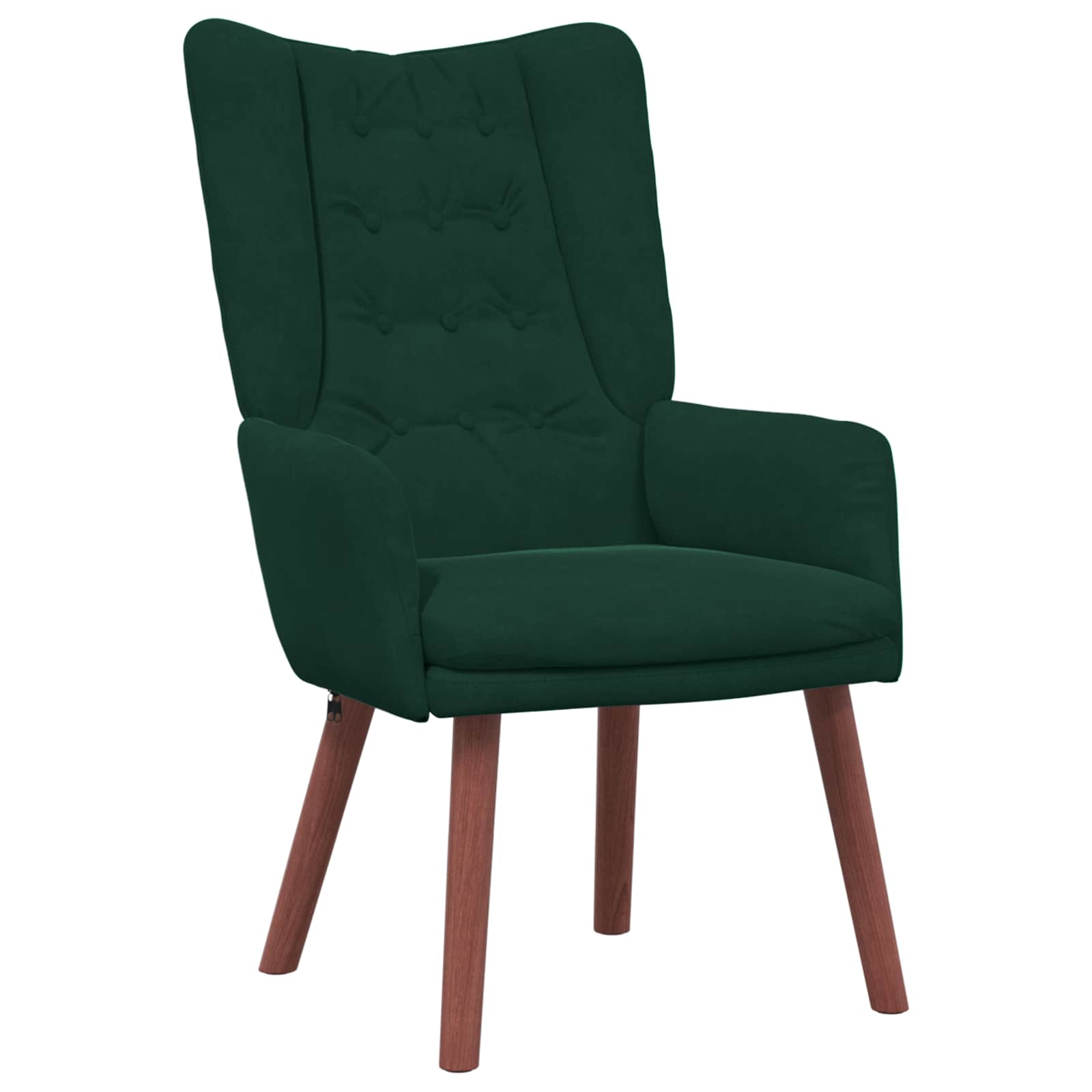 vidaXL fotel Ciemna zieleń 63 x 67 x 94 cm Aksamit
