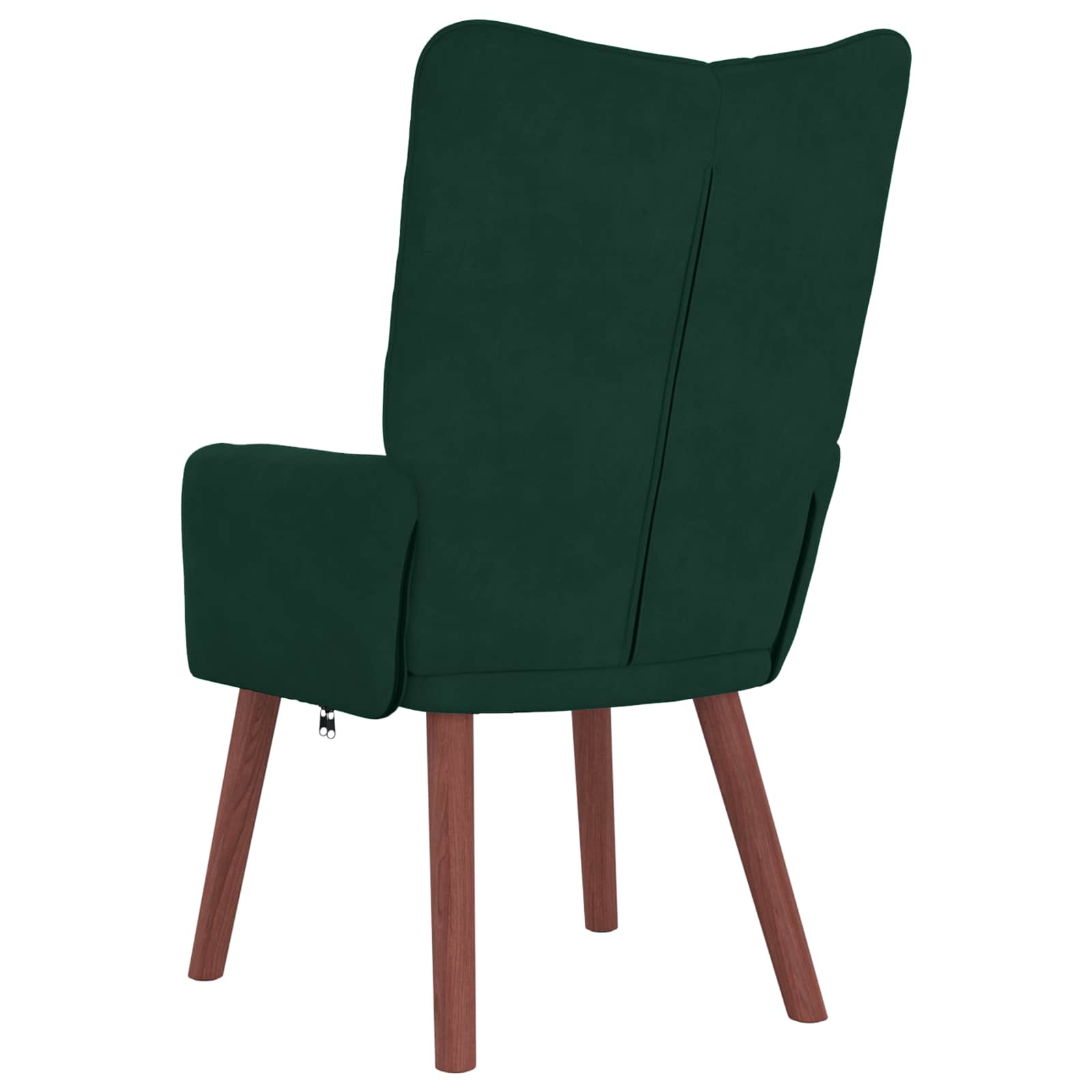 vidaXL fotel Ciemna zieleń 63 x 67 x 94 cm Aksamit