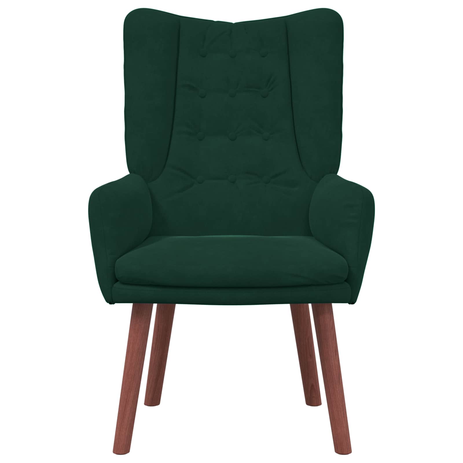 vidaXL fotel Ciemna zieleń 63 x 67 x 94 cm Aksamit