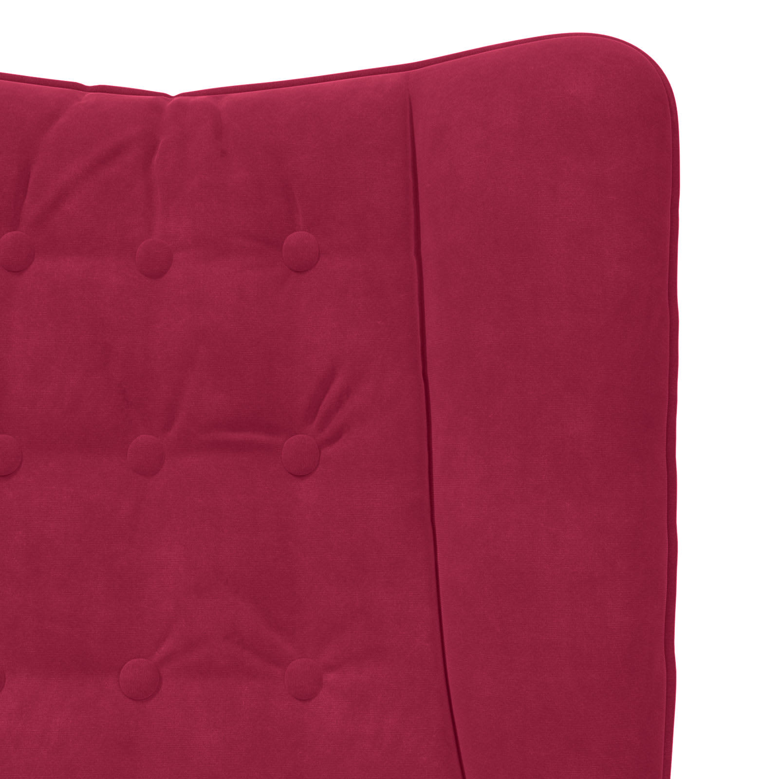 vidaXL fotel Czerwone wino 63 x 67 x 94 cm Aksamit