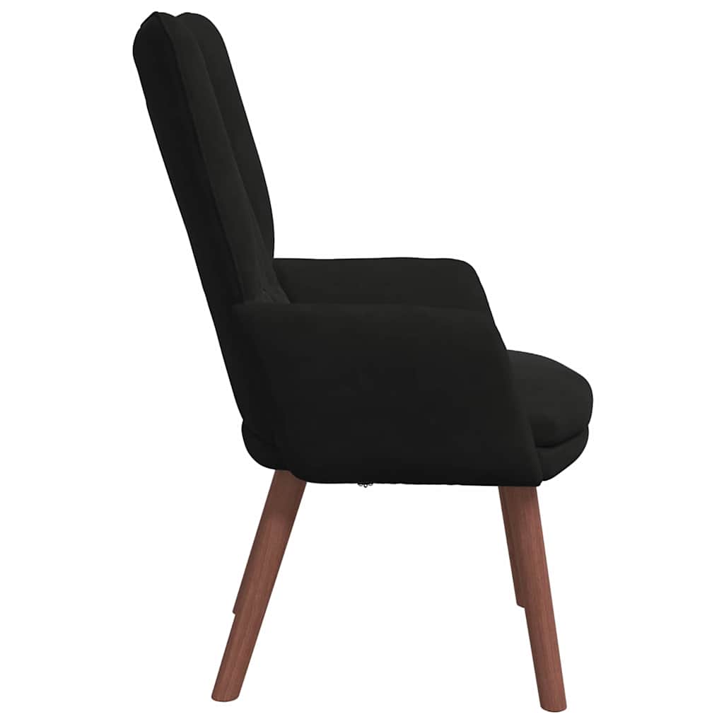 vidaXL fotel Czarny 63 x 67 x 94 cm Aksamit