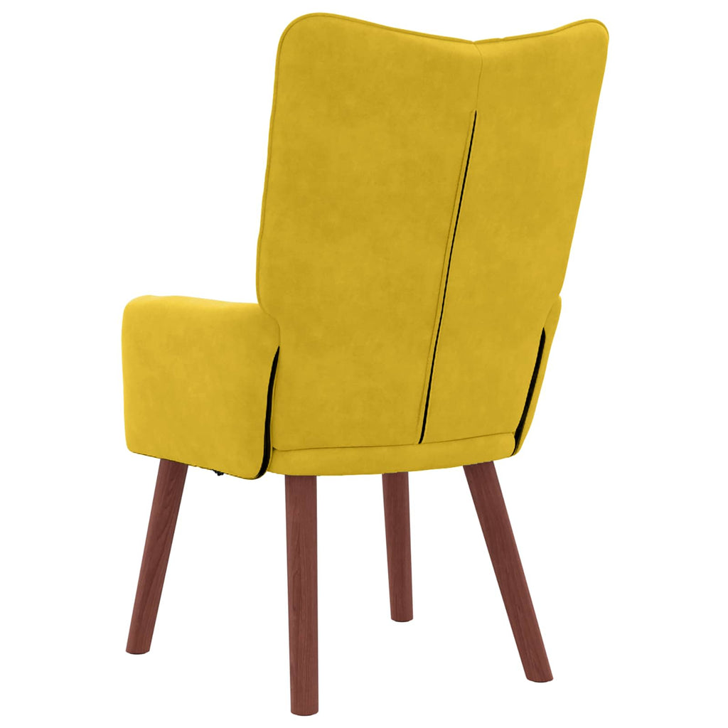 vidaXL fotel Żółty 63 x 67 x 94 cm Aksamit