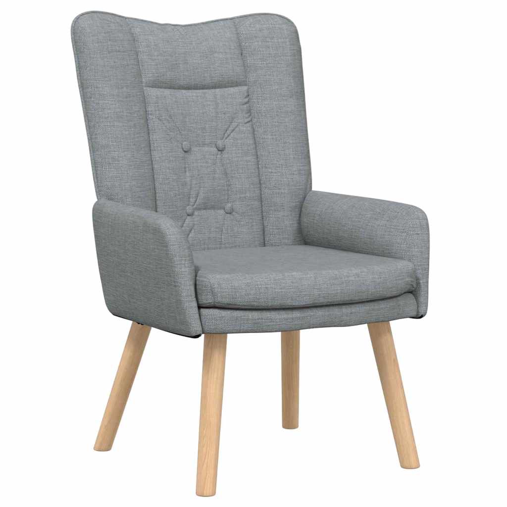 vidaXL fotel Jasnoszary 63 x 67 x 94 cm Tkanina i sklejka
