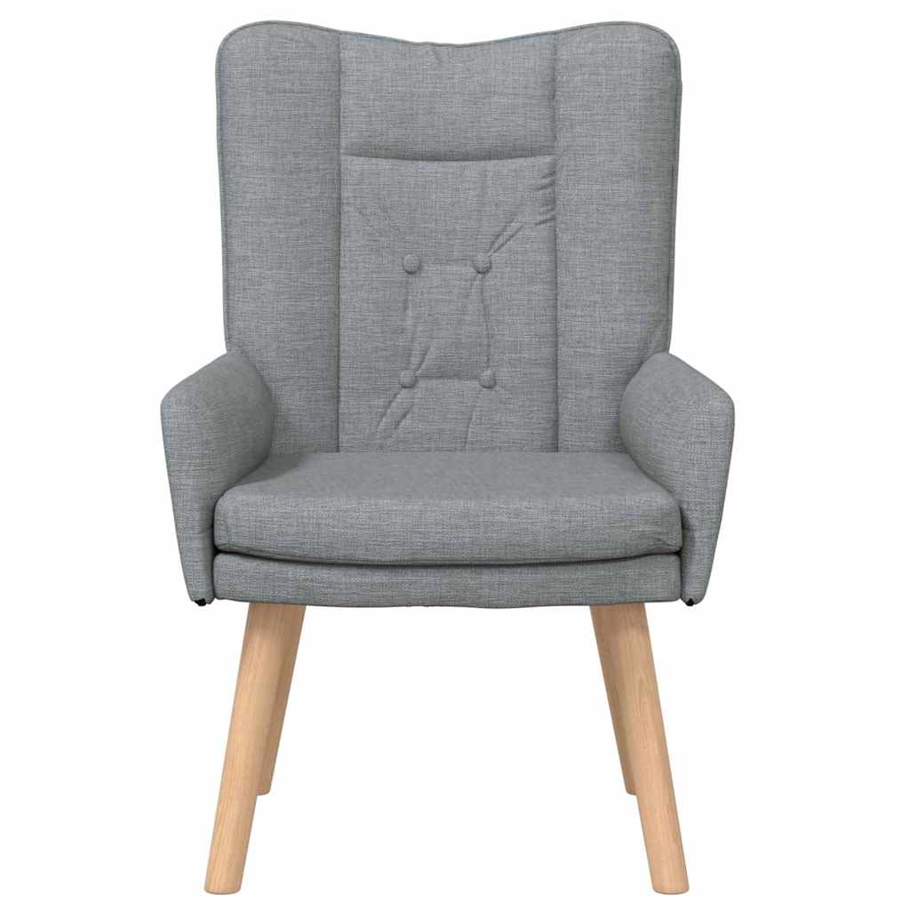 vidaXL fotel Jasnoszary 63 x 67 x 94 cm Tkanina i sklejka
