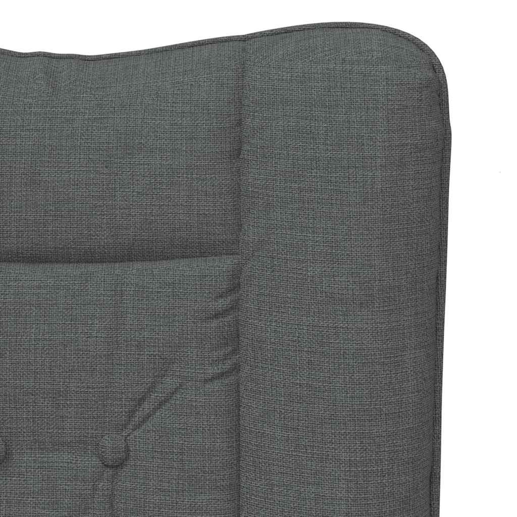 vidaXL fotel Ciemnoszary 63 x 67 x 94 cm Tkanina i sklejka