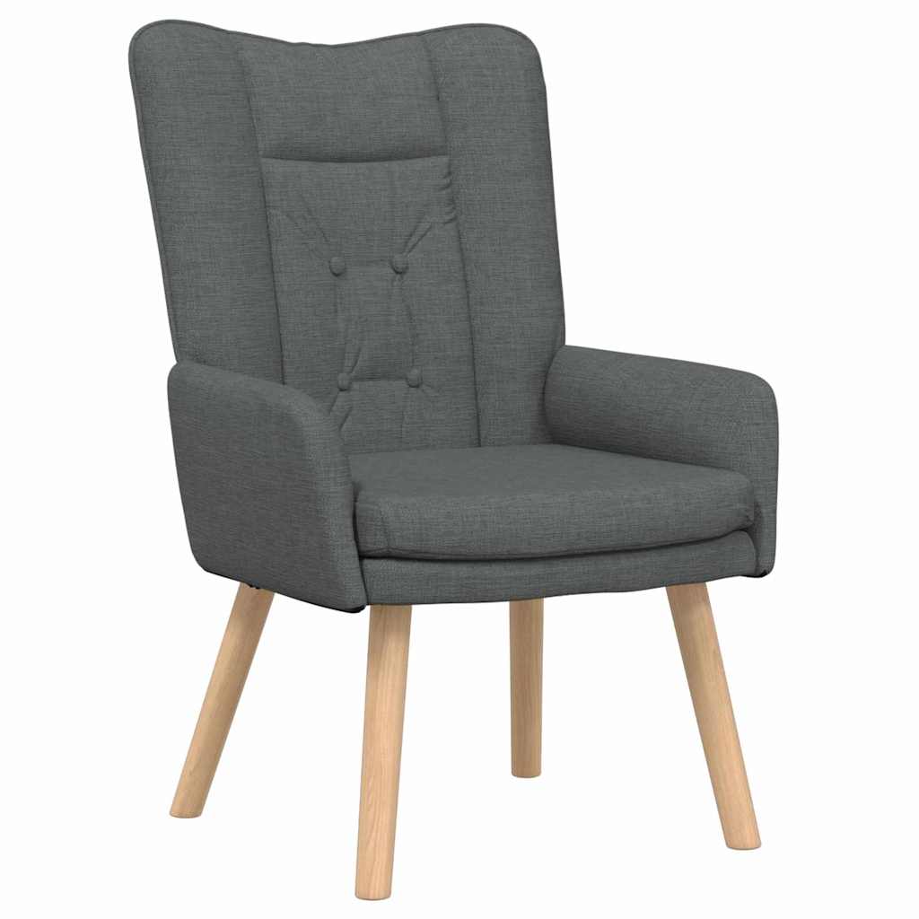 vidaXL fotel Ciemnoszary 63 x 67 x 94 cm Tkanina i sklejka