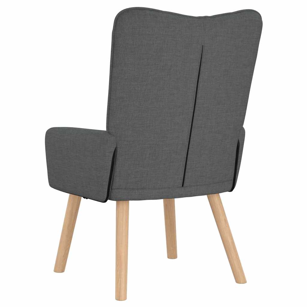 vidaXL fotel Ciemnoszary 63 x 67 x 94 cm Tkanina i sklejka