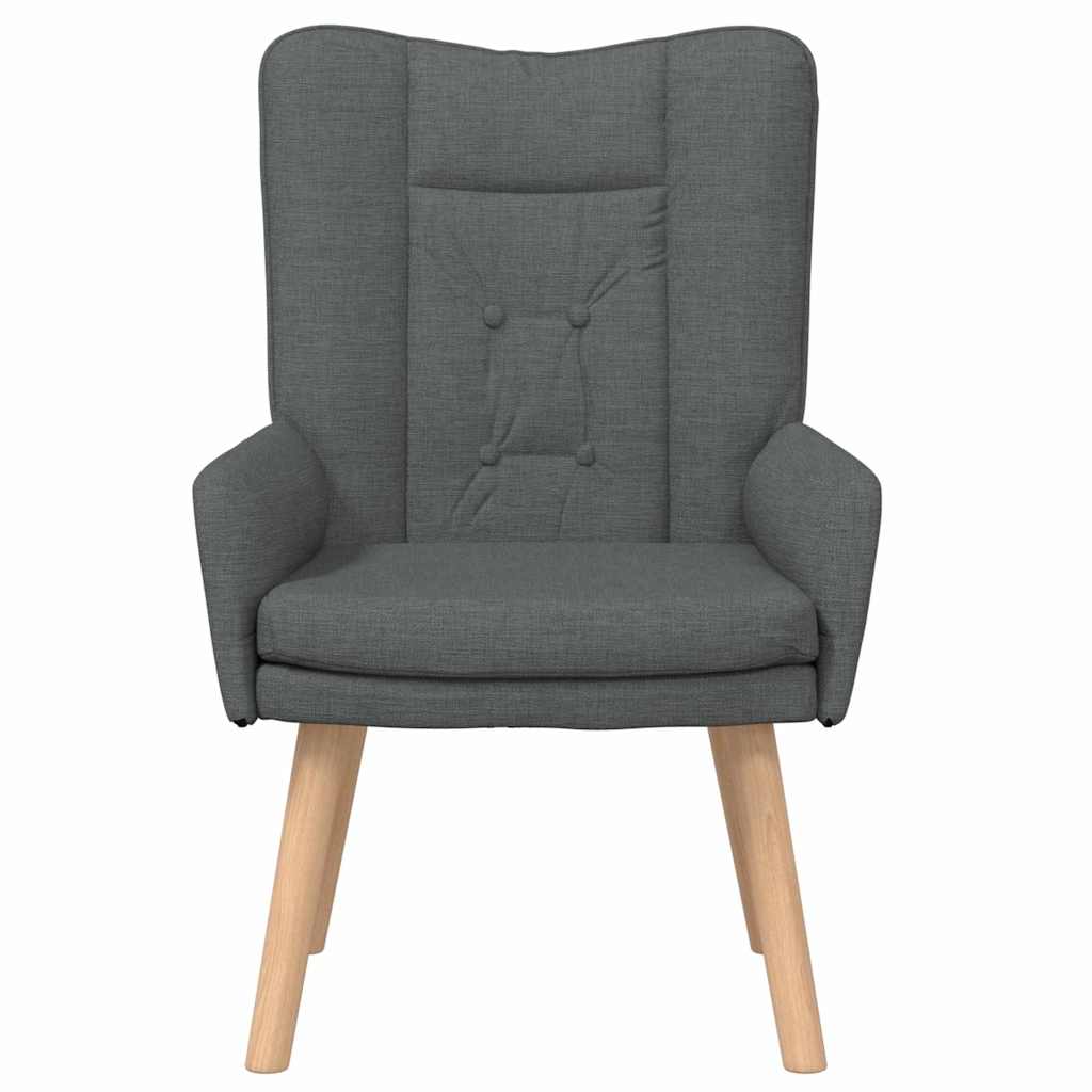 vidaXL fotel Ciemnoszary 63 x 67 x 94 cm Tkanina i sklejka