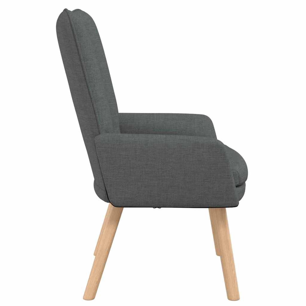 vidaXL fotel Ciemnoszary 63 x 67 x 94 cm Tkanina i sklejka