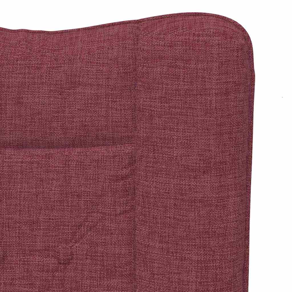 vidaXL fotel Czerwone wino 63 x 67 x 94 cm Tkanina i sklejka