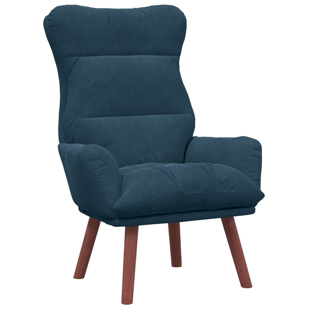 vidaXL fotel Niebieski 69 x 74 x 93 cm Aksamit
