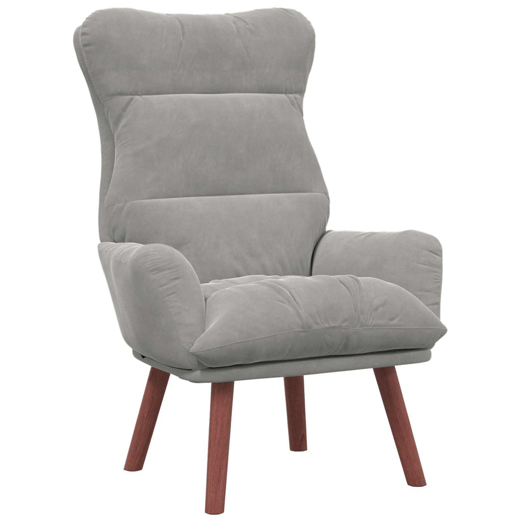 vidaXL fotel Jasnoszary 69 x 74 x 93 cm Aksamit