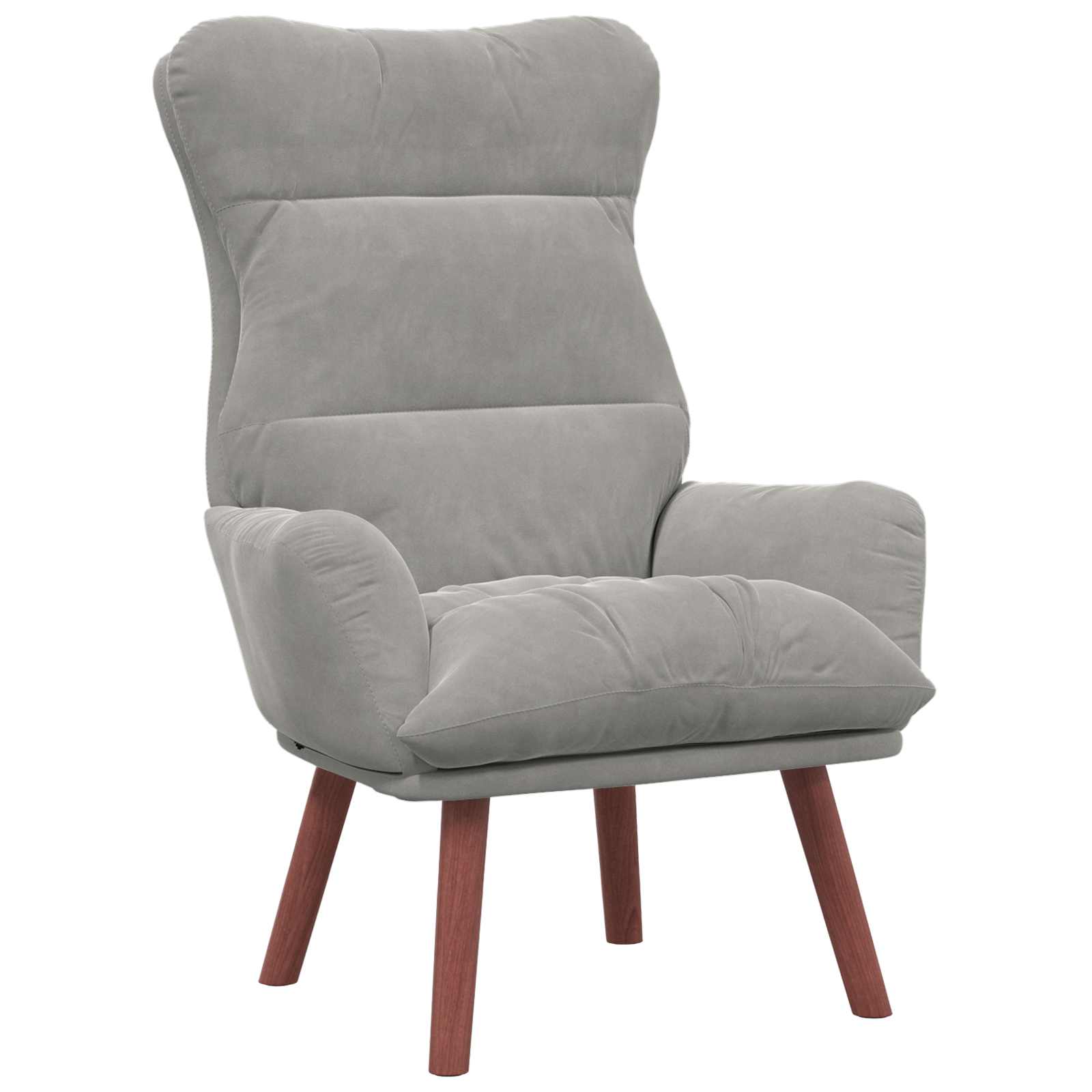 vidaXL fotel Jasnoszary 69 x 74 x 93 cm Aksamit