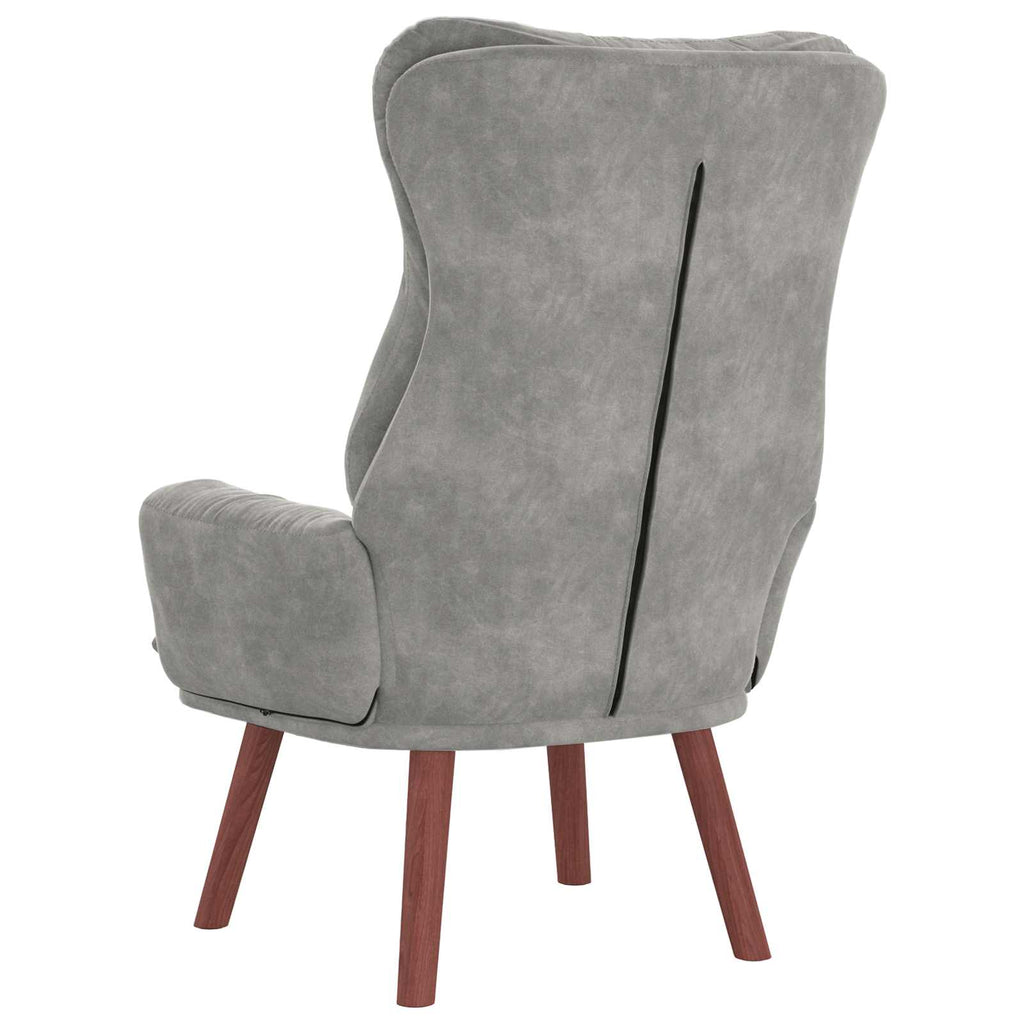 vidaXL fotel Jasnoszary 69 x 74 x 93 cm Aksamit