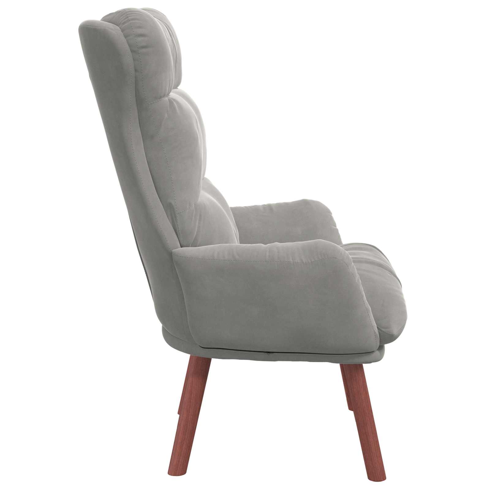 vidaXL fotel Jasnoszary 69 x 74 x 93 cm Aksamit