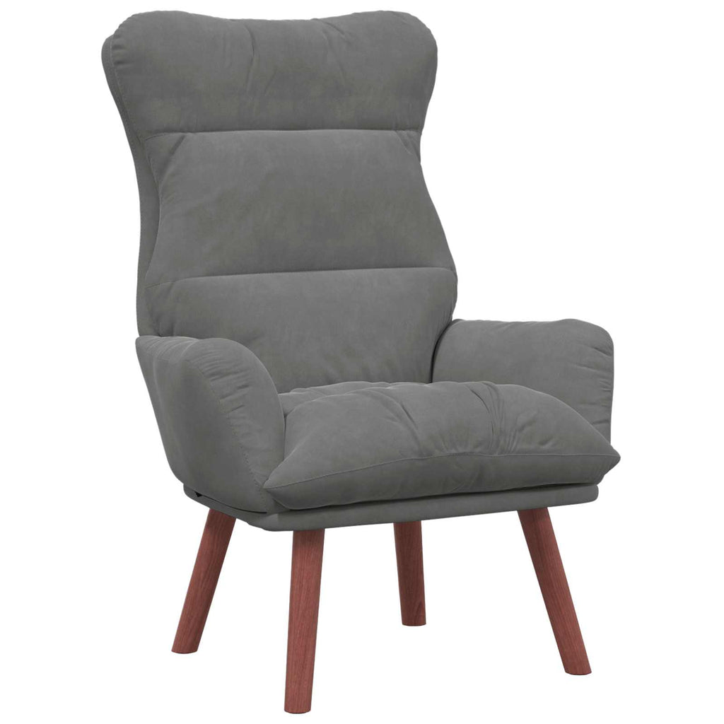 vidaXL fotel Ciemnoszary 69 x 74 x 93 cm Aksamit