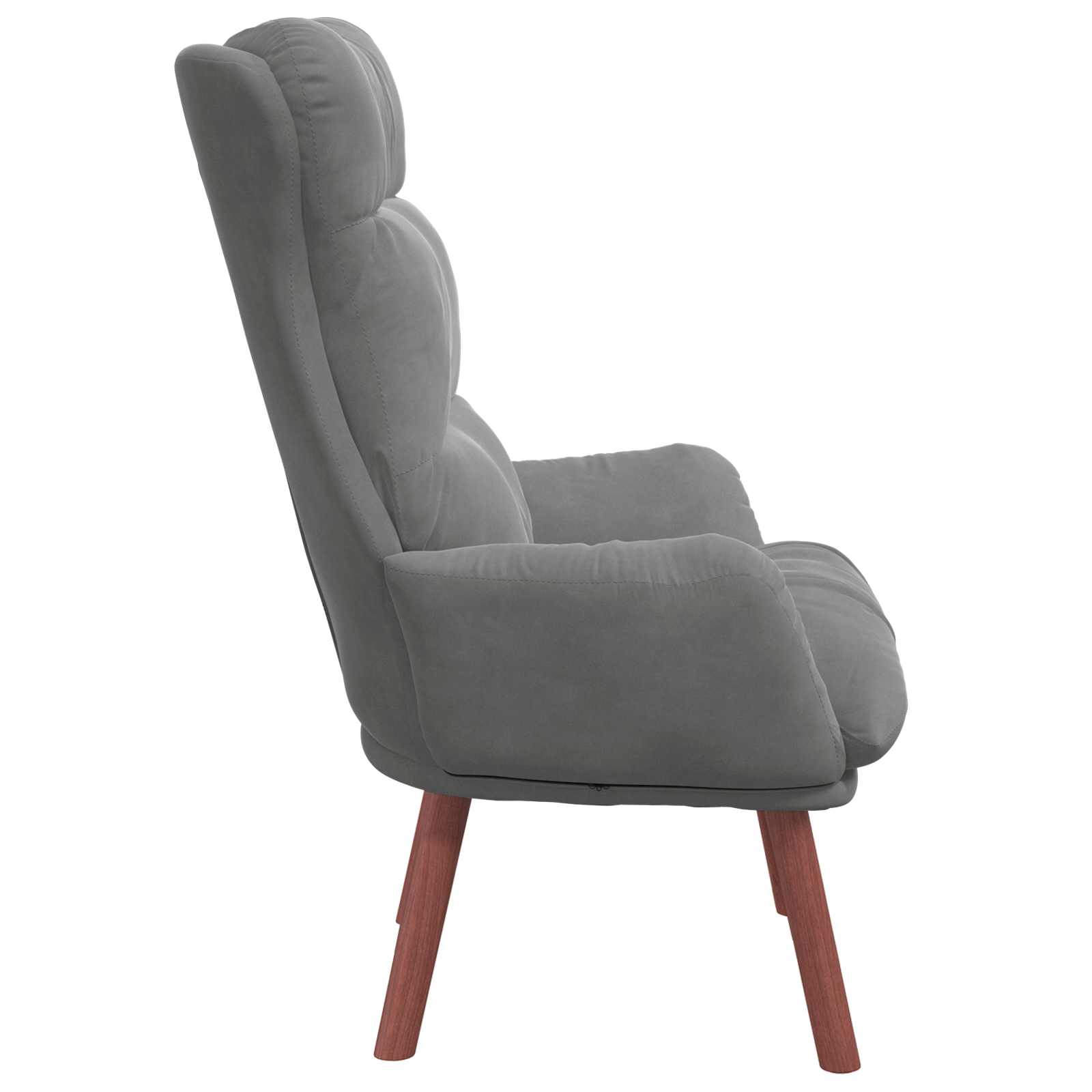 vidaXL fotel Ciemnoszary 69 x 74 x 93 cm Aksamit