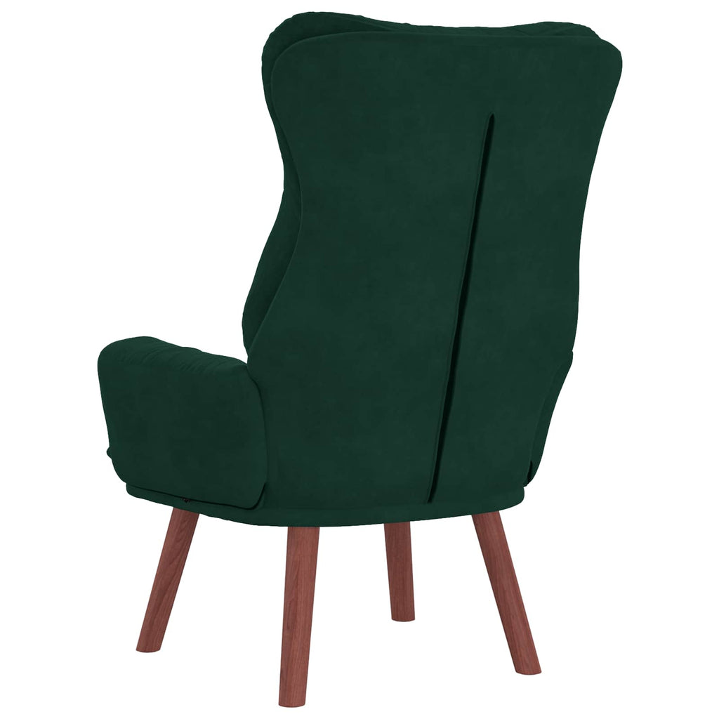 vidaXL fotel Ciemna zieleń 69 x 74 x 93 cm Aksamit